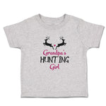 Toddler Clothes Grandpa's Hunting Girl Heart with Wild Animal Deer Is Jumping