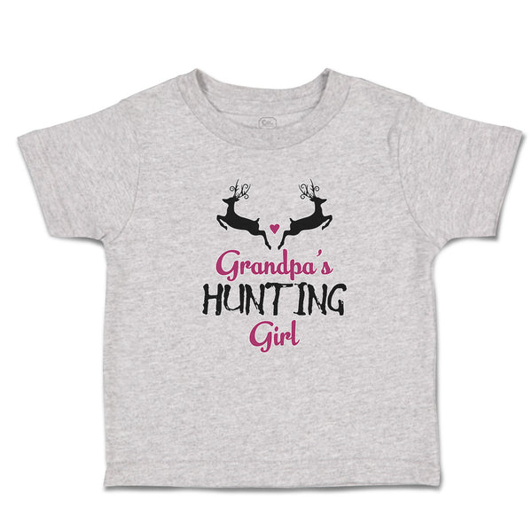 Toddler Clothes Grandpa's Hunting Girl Heart with Wild Animal Deer Is Jumping