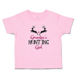 Toddler Clothes Grandpa's Hunting Girl Heart with Wild Animal Deer Is Jumping