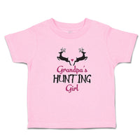 Toddler Clothes Grandpa's Hunting Girl Heart with Wild Animal Deer Is Jumping