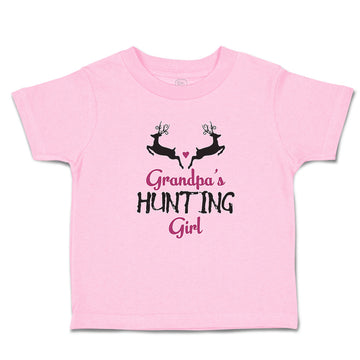 Toddler Clothes Grandpa's Hunting Girl Heart with Wild Animal Deer Is Jumping