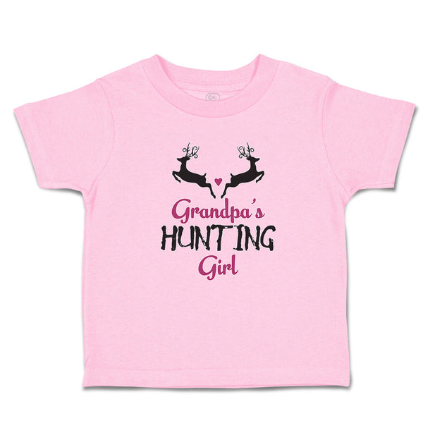 Toddler Clothes Grandpa's Hunting Girl Heart with Wild Animal Deer Is Jumping