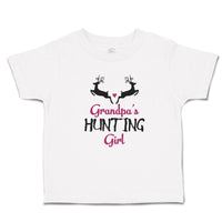 Toddler Clothes Grandpa's Hunting Girl Heart with Wild Animal Deer Is Jumping