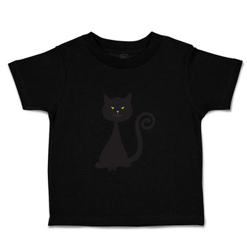 Toddler Clothes Green Eyes Black Cat Holidays and Occasions Halloween Cotton