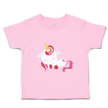 Toddler Girl Clothes Valentine Unicorn Sleeps Holidays Valentins Toddler Shirt