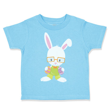 Cute Toddler Clothes Bunny Glasses Easter Toddler Shirt Baby Clothes Cotton