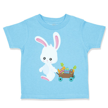Toddler Clothes Bunny Cart Eggs Easter Toddler Shirt Baby Clothes Cotton