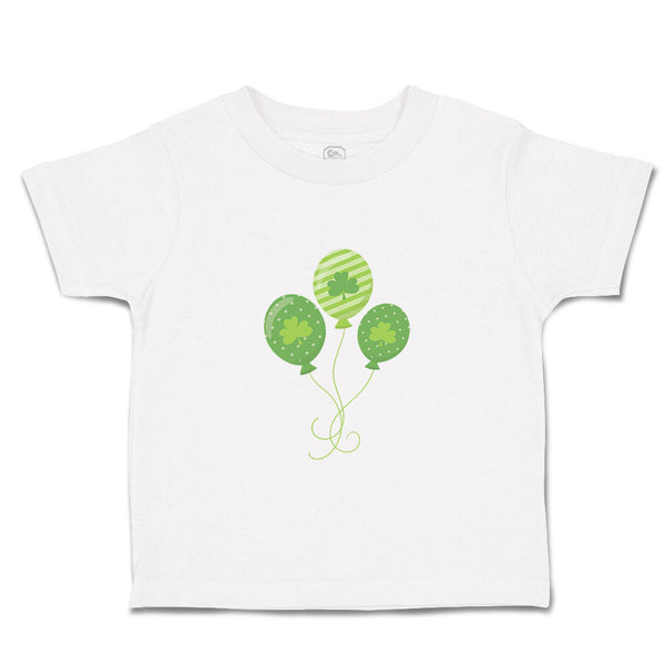 Toddler Clothes Irish Clover Balloons St Patrick's Day Toddler Shirt Cotton