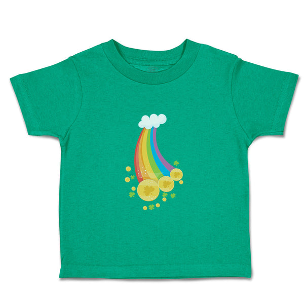 Toddler Clothes Leprechaun Rainbow St Patrick's Day Toddler Shirt Cotton