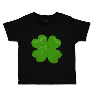 Toddler Clothes Irish Clover Dark Green Sparkle St Patrick's Day Toddler Shirt