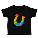 Toddler Clothes Lucky Horseshoe Rainbow St Patrick's Day Toddler Shirt Cotton