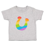 Toddler Clothes Lucky Horseshoe Rainbow St Patrick's Day Toddler Shirt Cotton
