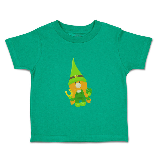 Toddler Clothes Leprechaun Lucky Horseshoe St Patrick's Day Toddler Shirt Cotton