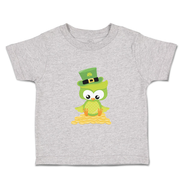 Toddler Clothes Leprechaun Owl Money St Patrick's Day Toddler Shirt Cotton