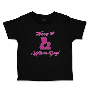 Toddler Clothes Happy 1St Mothers Day with Mother and Son Image Toddler Shirt