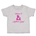 Toddler Clothes Happy 1St Mothers Day with Mother and Son Image Toddler Shirt