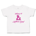 Toddler Clothes Happy 1St Mothers Day with Mother and Son Image Toddler Shirt