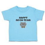 Toddler Clothes Happy Meow Year Pet Animal Cat Face with Sunglass and Bow Cotton