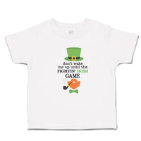 Toddler Clothes Don'T Wake Me up Until The Fightin' Irish Game Hat and Bow