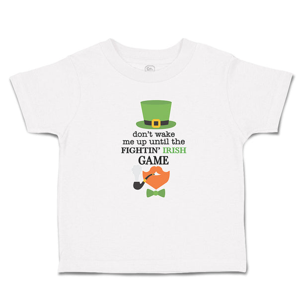 Toddler Clothes Don'T Wake Me up Until The Fightin' Irish Game Hat and Bow