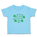 Toddler Clothes My First St.Patrick's Day with Irish Shamrock Leaves Cotton