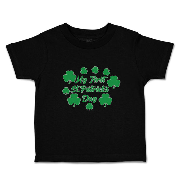 Toddler Clothes My First St.Patrick's Day with Irish Shamrock Leaves Cotton