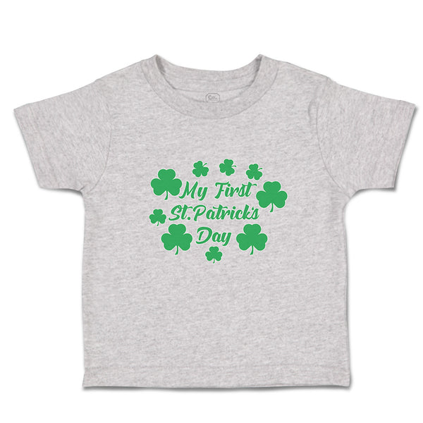 Toddler Clothes My First St.Patrick's Day with Irish Shamrock Leaves Cotton