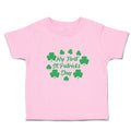 Toddler Clothes My First St.Patrick's Day with Irish Shamrock Leaves Cotton