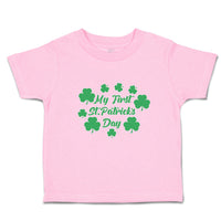 Toddler Clothes My First St.Patrick's Day with Irish Shamrock Leaves Cotton