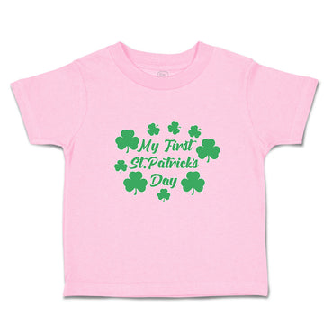 Toddler Clothes My First St.Patrick's Day with Irish Shamrock Leaves Cotton