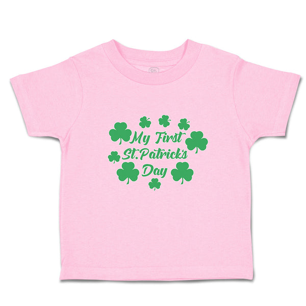 Toddler Clothes My First St.Patrick's Day with Irish Shamrock Leaves Cotton