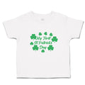 Toddler Clothes My First St.Patrick's Day with Irish Shamrock Leaves Cotton