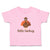 Toddler Clothes Little Turkey Bird with Hat Toddler Shirt Baby Clothes Cotton
