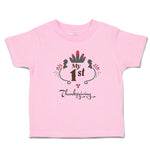 Toddler Clothes My 1St Thanksgiving Bird Wings and Leaves Design Toddler Shirt