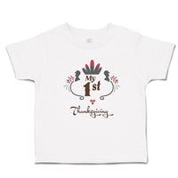 My 1St Thanksgiving Bird Wings and Leaves Design