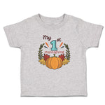 Toddler Clothes My 1St Thanksgiving Vegetable Pumpkin with Leaves Toddler Shirt