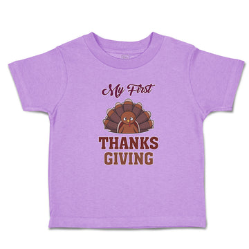 Toddler Clothes My First Thanksgiving Baby Bird Sitting with Open Wings Cotton