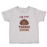 Toddler Clothes My First Thanksgiving Baby Bird Sitting with Open Wings Cotton
