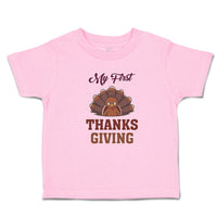 Toddler Clothes My First Thanksgiving Baby Bird Sitting with Open Wings Cotton