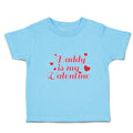Toddler Clothes Daddy Is My Valentine with Hearts Toddler Shirt Cotton