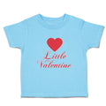 Toddler Clothes Little Valentine with Heart Symbol Toddler Shirt Cotton