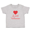Toddler Clothes Little Valentine with Heart Symbol Toddler Shirt Cotton