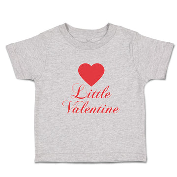 Toddler Clothes Little Valentine with Heart Symbol Toddler Shirt Cotton