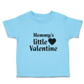 Toddler Clothes Mommy's Little Valentine with Black Heart Symbol Toddler Shirt