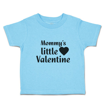 Toddler Clothes Mommy's Little Valentine with Black Heart Symbol Toddler Shirt