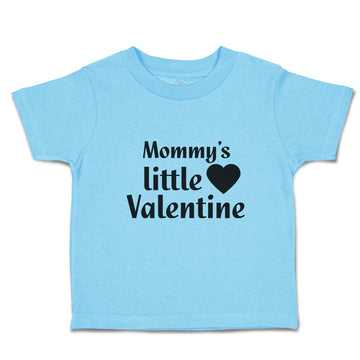 Toddler Clothes Mommy's Little Valentine with Black Heart Symbol Toddler Shirt