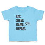 Toddler Clothes Eat. Sleep. Game. Repeat. Video Game Toddler Shirt Cotton