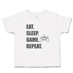 Toddler Clothes Eat. Sleep. Game. Repeat. Video Game Toddler Shirt Cotton