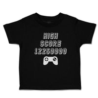 Toddler Clothes High Score 12250000 Video Game Toddler Shirt Baby Clothes Cotton