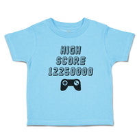 Toddler Clothes High Score 12250000 Video Game Toddler Shirt Baby Clothes Cotton